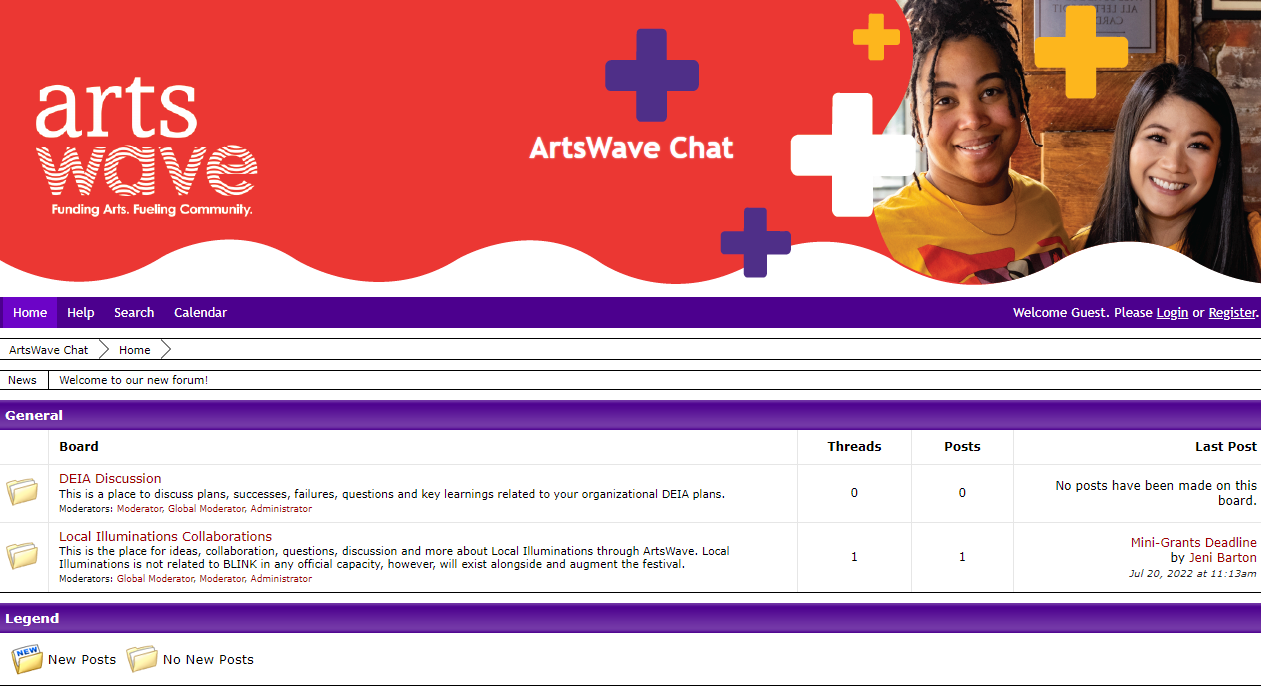 ArtsWave Chat homepage photo
