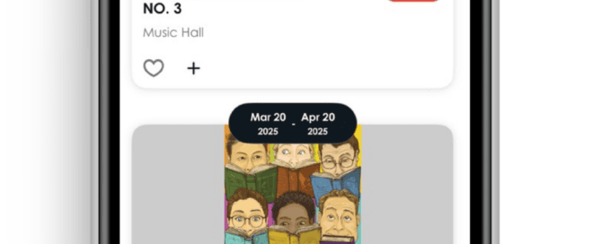 Digital screenshot of ArtsWave app displaying Beethoven Symphony No. 3 event with 50% discount, scheduled for April 18-19, 2025, at Music Hall.