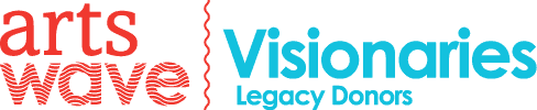 ArtsWave logo featuring "Visionaries" and "Legacy Donors" text, highlighting community support for arts and culture initiatives.